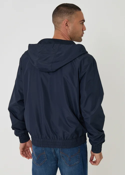 Threadbare Navy Lightweight Hooded Jacket - S Image 2