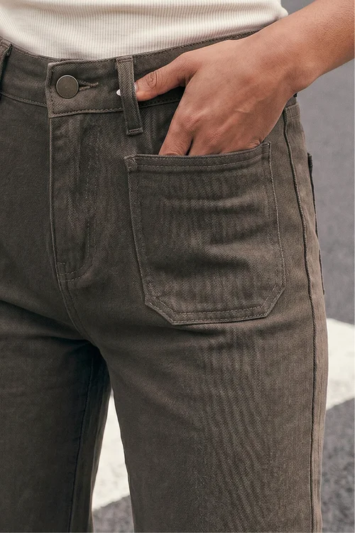 Roman Taupe Petite Cotton Stretch Pocket Jean - 18 Image 4