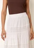 Blue Vanilla White Tiered Maxi Skirt - M/L Image 3
