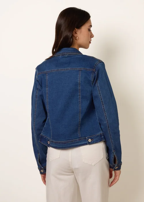 Blue Vanilla Blue Stretch Denim Jacket - M Image 4