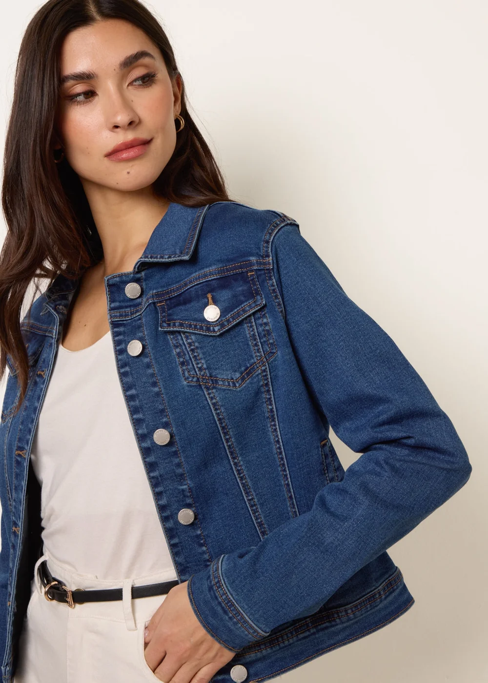 Blue Vanilla Blue Stretch Denim Jacket - M Image 2