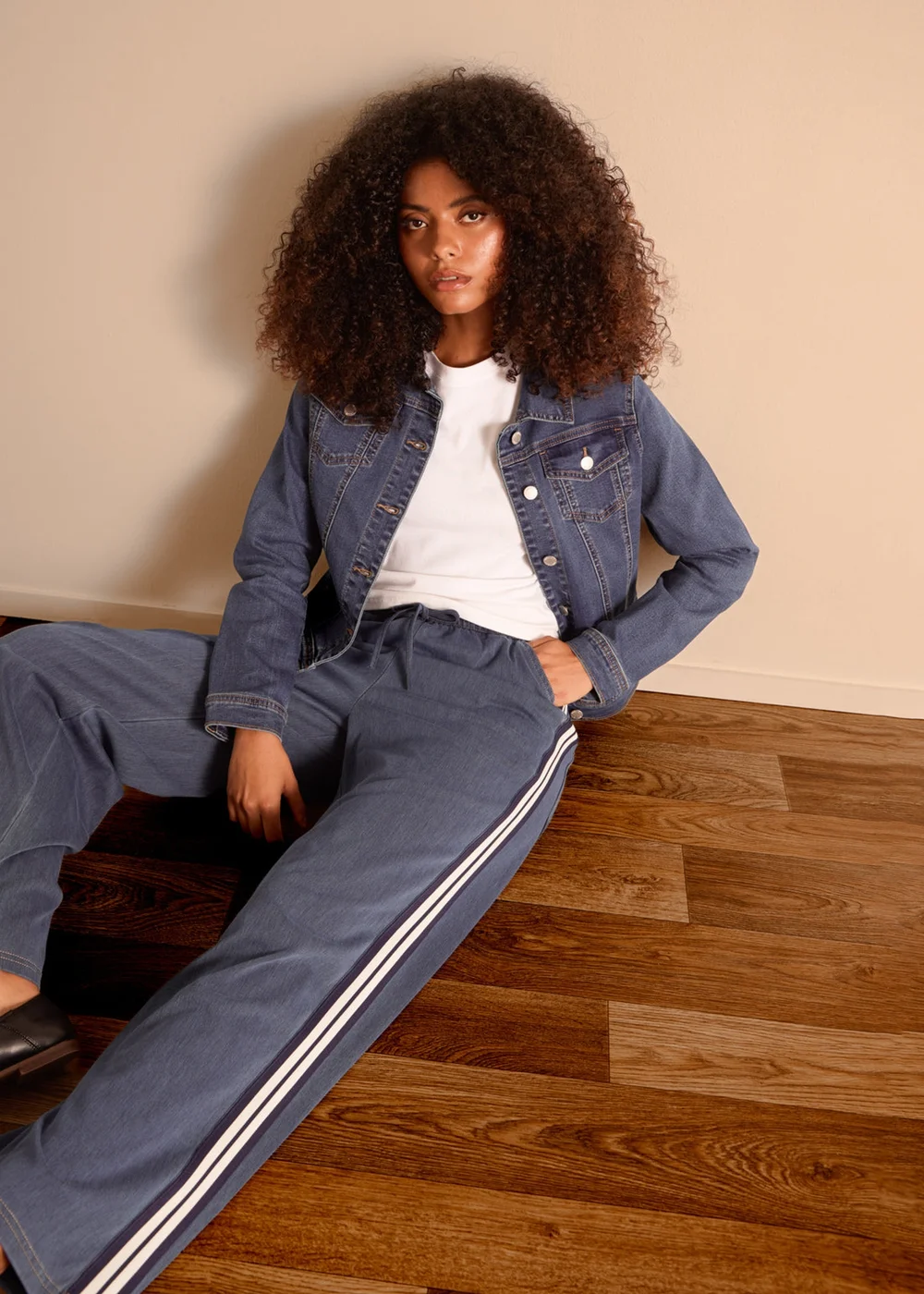 Blue Vanilla Blue Stretch Denim Jacket - XL Image 1