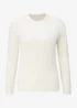 Cotton Traders Cream Cutest Cable Jumper - 14 Image 3