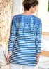 Cotton Traders Harbour Blue Printed Soft Touch Tunic - 22 Image 3