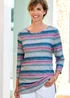 Cotton Traders Grey Marl Printed Soft Touch Tunic - 18 Image 2
