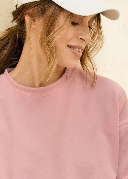 Cotton Traders Pale Rose Soft Touch Longline Sweatshirt - 18 Image 4