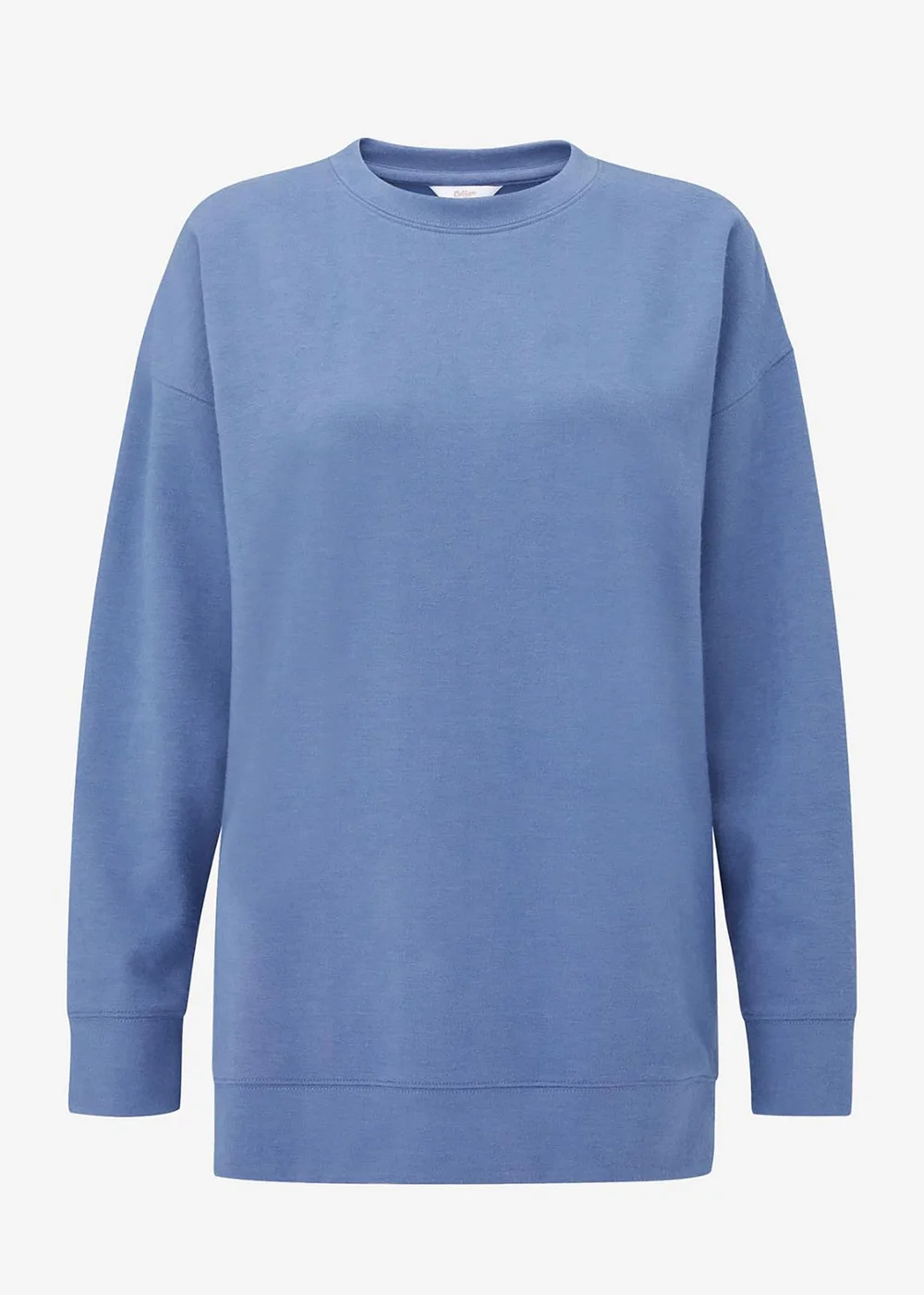 Cotton Traders Dusky Blue Soft Touch Longline Sweatshirt - 16 Image 3