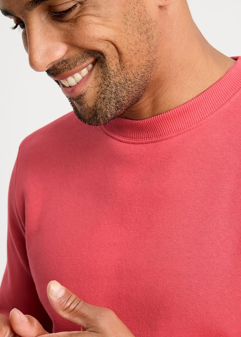Cotton Traders Deep Coral Crew Neck Sweatshirt - 2XL Image 4