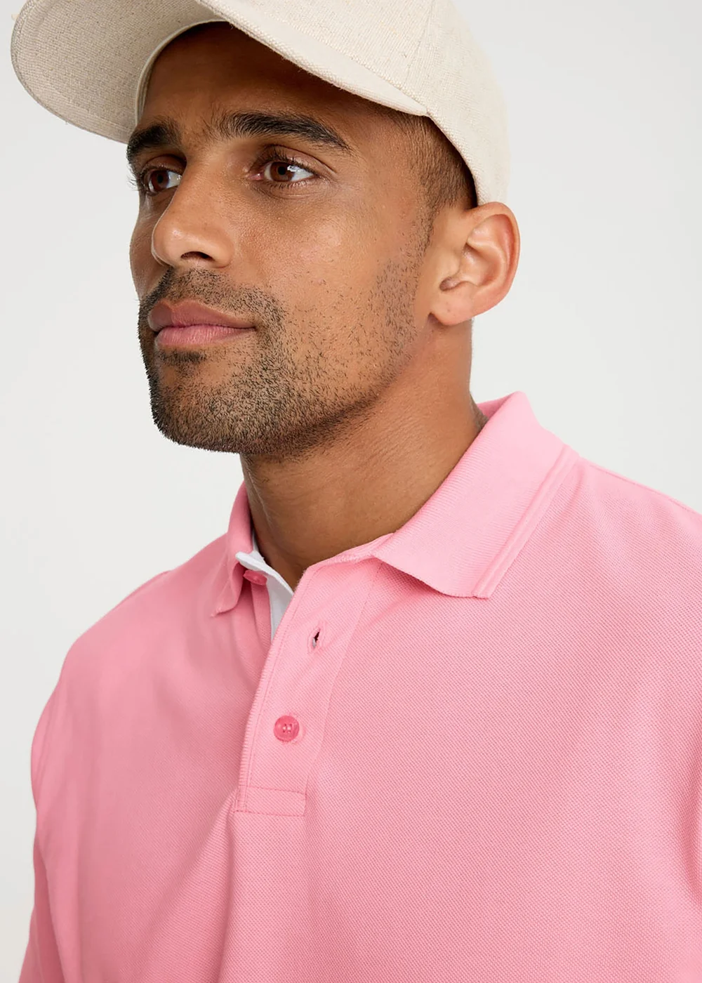 Cotton Traders Soft Pink Short Sleeve Polo Shirt - 5XL Image 4
