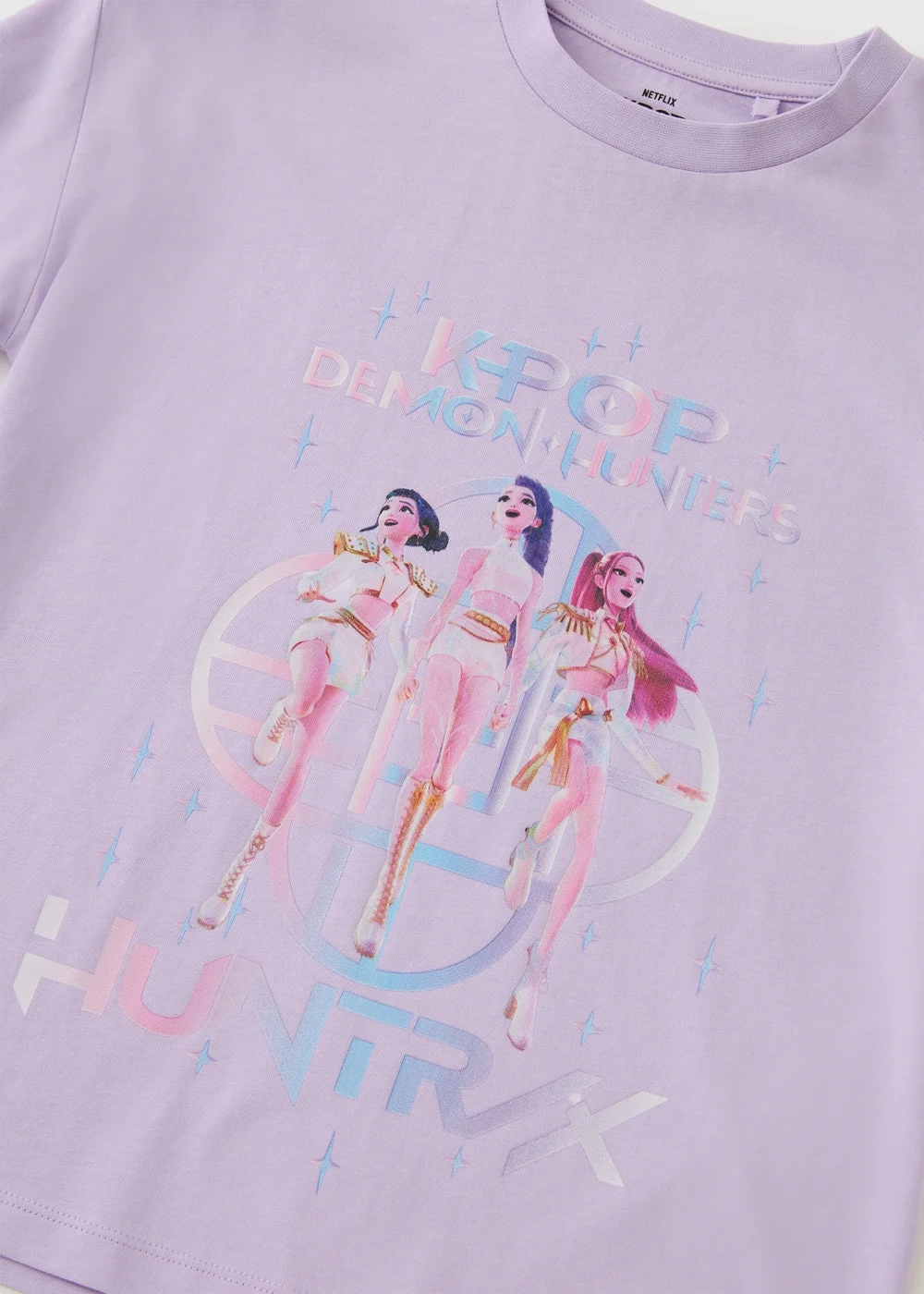 KPop Demon Hunters Girls Lilac Huntrix T-Shirt (5-13yrs) - 11-12 Yrs Image 2