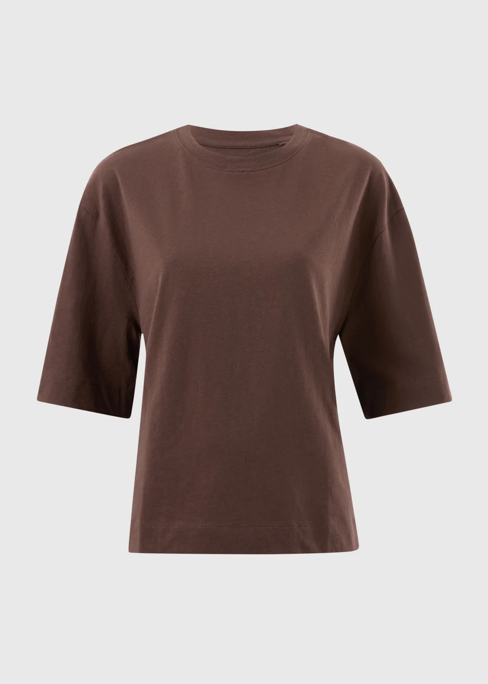 Chocolate Brown Boxy T-Shirt - XL Image 4