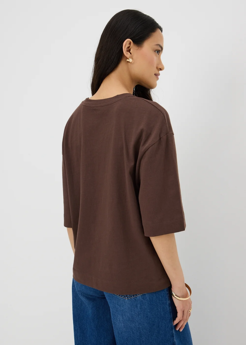 Chocolate Brown Boxy T-Shirt - XL Image 2