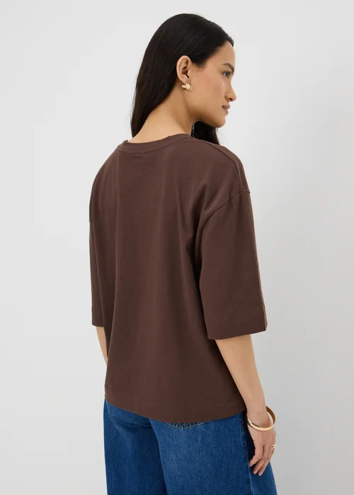 Chocolate Brown Boxy T-Shirt - XL Image 2