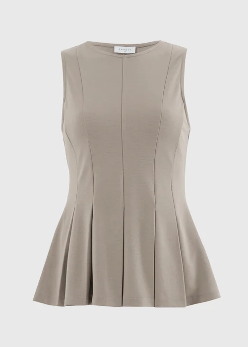 Mocha Fitted Flare Vest - 10 Image 4