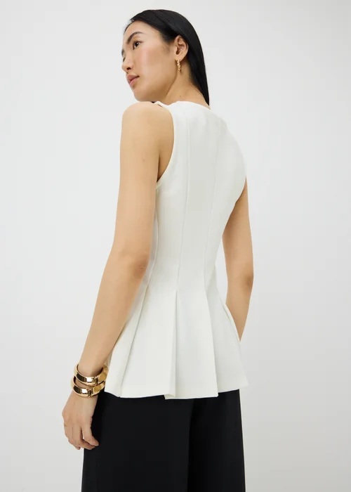 Cream Fit & Flare Vest Top - 12 Image 2
