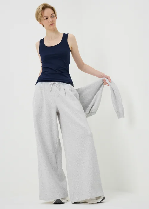Grey Extreme Wide Leg Jogging Bottoms - M Image 1