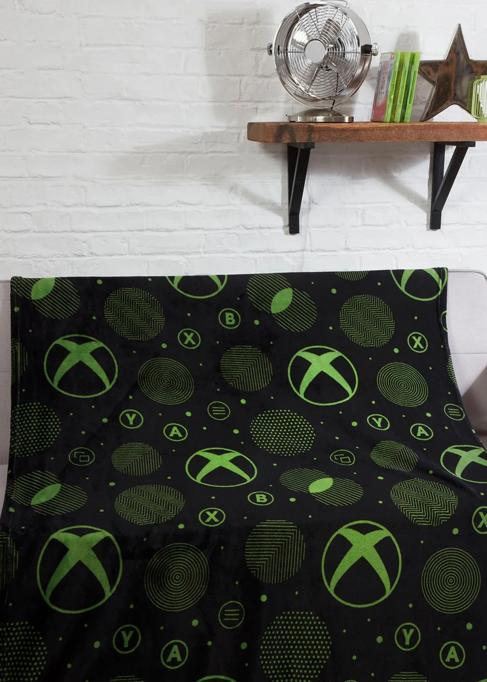 Xbox Black Blanket - One Size Image 1