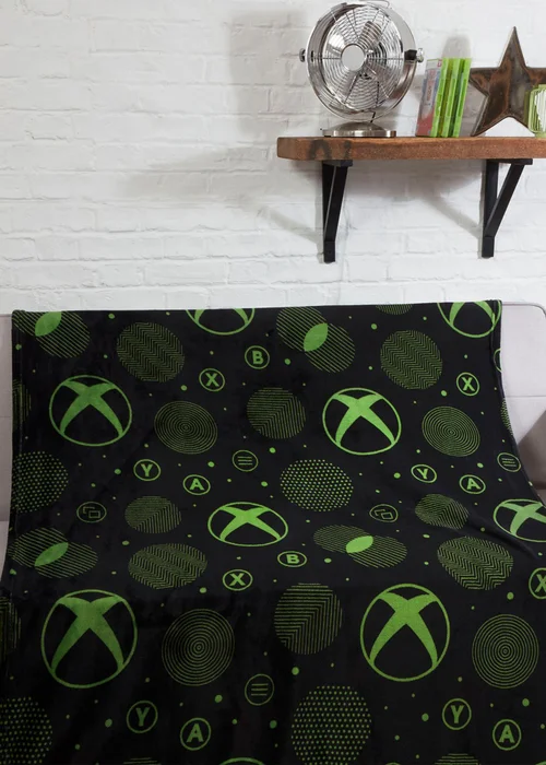 Xbox Black Blanket - One Size Image 1