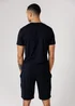 French Connection Navy Cotton T-Shirt & Shorts Co Ord Set - 2XL Image 2