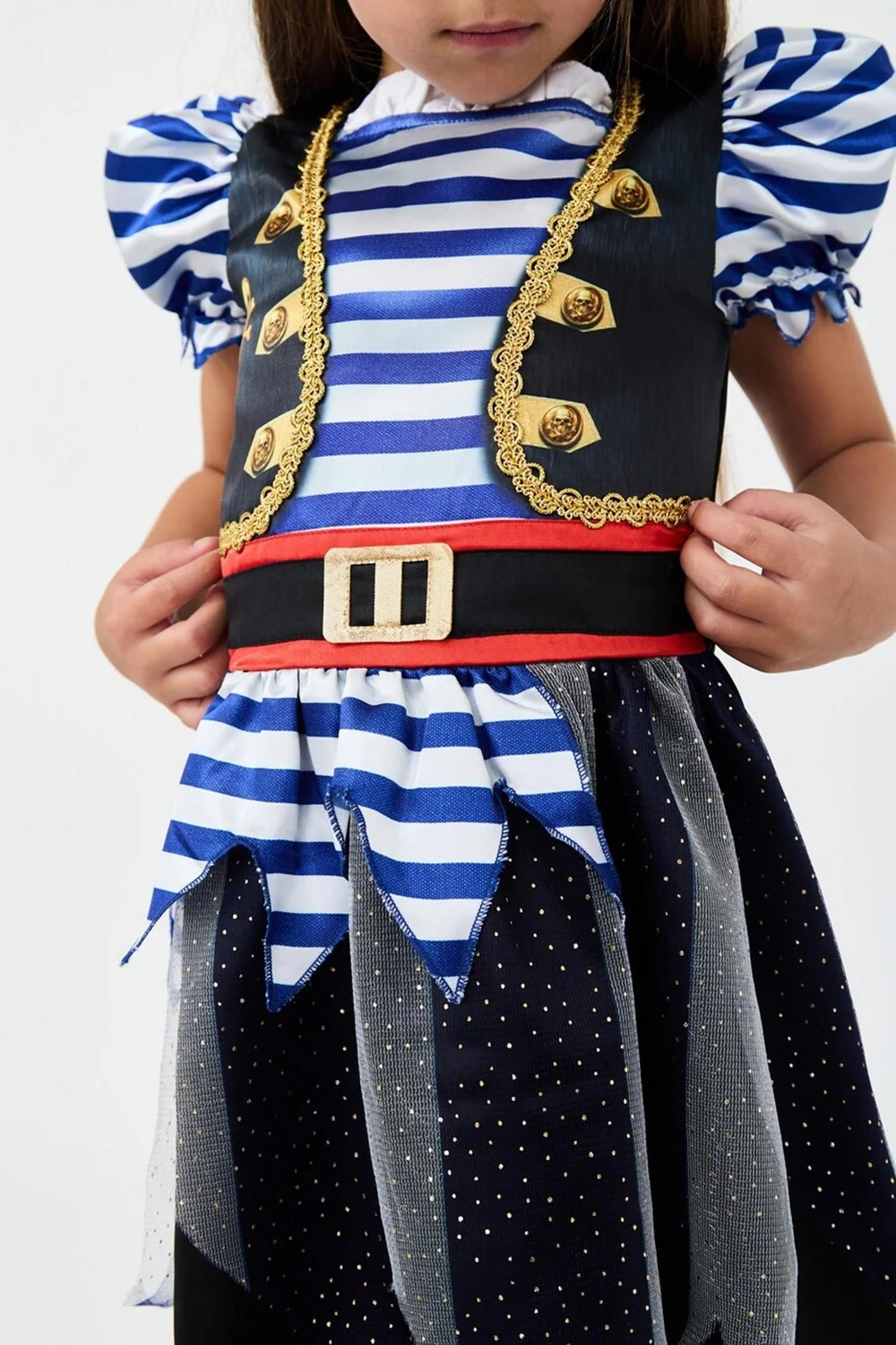 Vanilla Underground Kids Multicoloured Fearsome Pirate Girls Costume (3 - 10 Years) - 3-4 Yrs Image 4