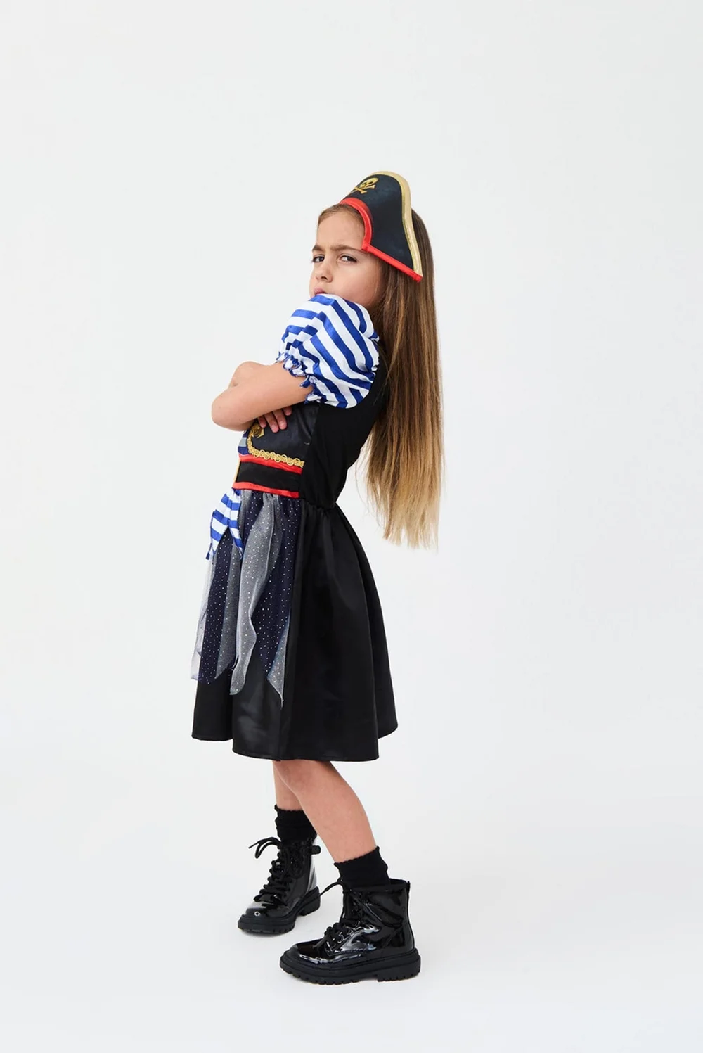 Vanilla Underground Kids Multicoloured Fearsome Pirate Girls Costume (3 - 10 Years) - 3-4 Yrs Image 2