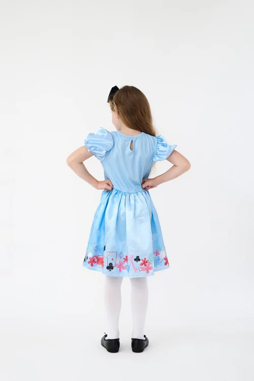 Vanilla Underground Kids Blue Wonderful Alice Costume (3-10 Years) - Size 6-8 Image 3