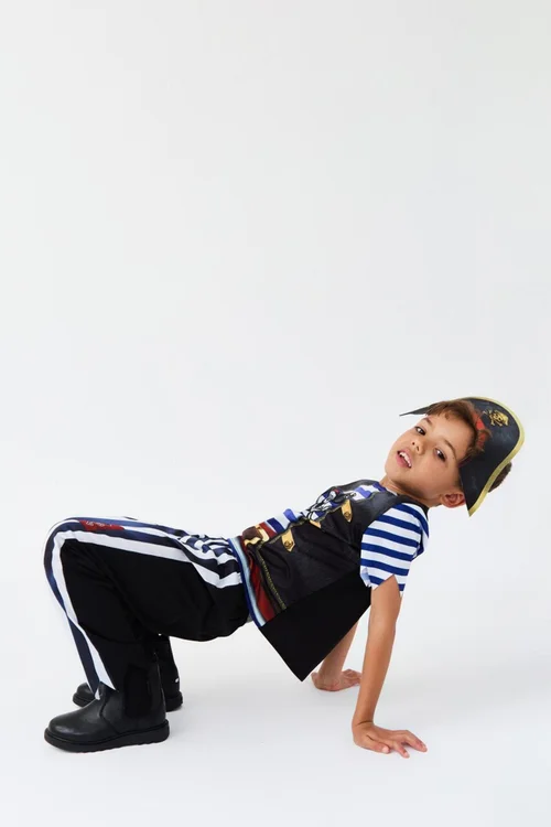 Vanilla Underground Kids Multicoloured Fearsome Pirate Boys Costume (3 - 10 Years) - 3-4 Yrs Image 5