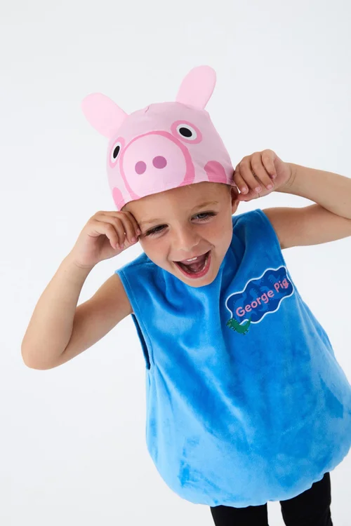 Vanilla Underground Peppa Pig Kids Blue George Pig Costume (2 - 6 Years) - 3-4 Yrs Image 2