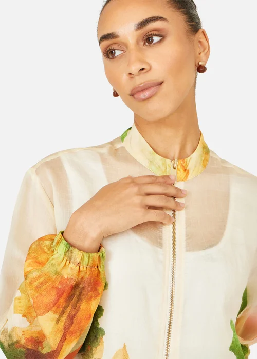 Yumi Printed Lightweight Bomber Jacket - 14 Image 3