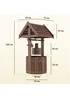 Outsunny Wooden Wishing Well Planter, Flower Planter with Drainage Hole - One Size Image 3