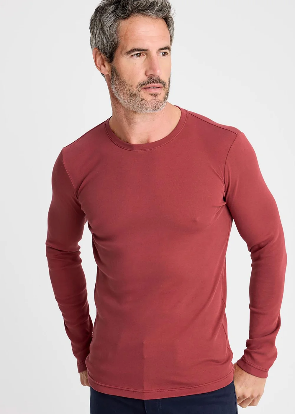 Cotton Traders Coral Sienna Long Sleeve Crew Neck Base Layer Top - 3XL Image 1