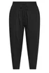 Yours Curve Black Barrel Leg Linen Trousers - 20 Image 5