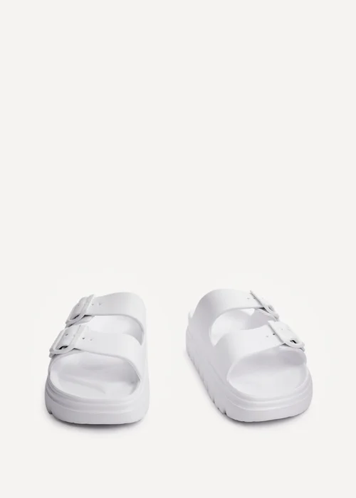 Linzi Sirocco White Platform Slider Sandals - 3 Image 3