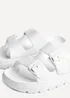 Linzi Sirocco White Platform Slider Sandals - 3 Image 4