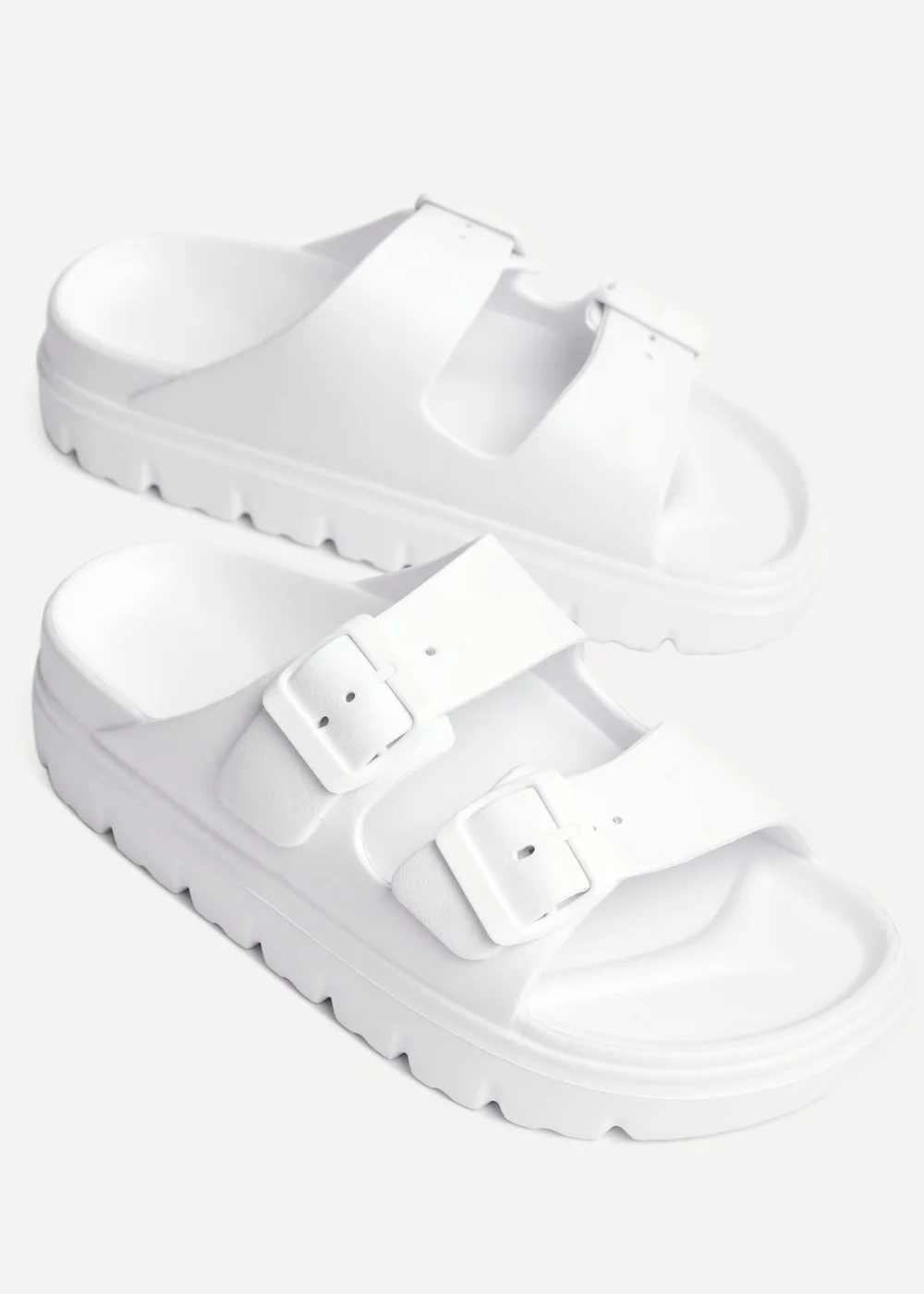 Linzi Sirocco White Platform Slider Sandals - 3 Image 5