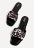 Linzi Fletcher Leopard Print Slider Sandals - 4 Image 5