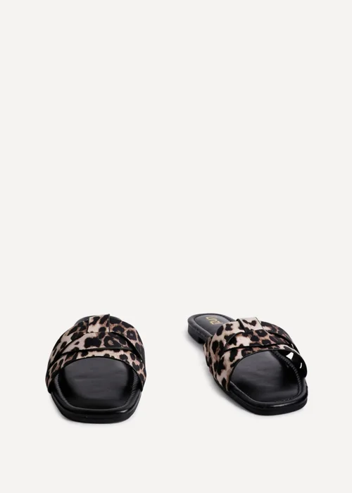 Linzi Fletcher Leopard Print Slider Sandals - 4 Image 3