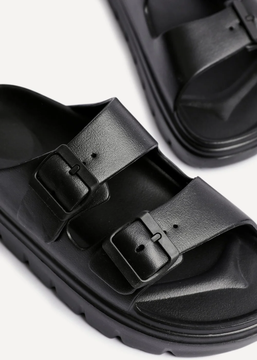 Linzi Sirocco Black Platform Slider Sandals - Size 7 Image 4