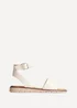 Linzi Nora Nude Faux Leather Flat Sandals - Size 7 Image 2
