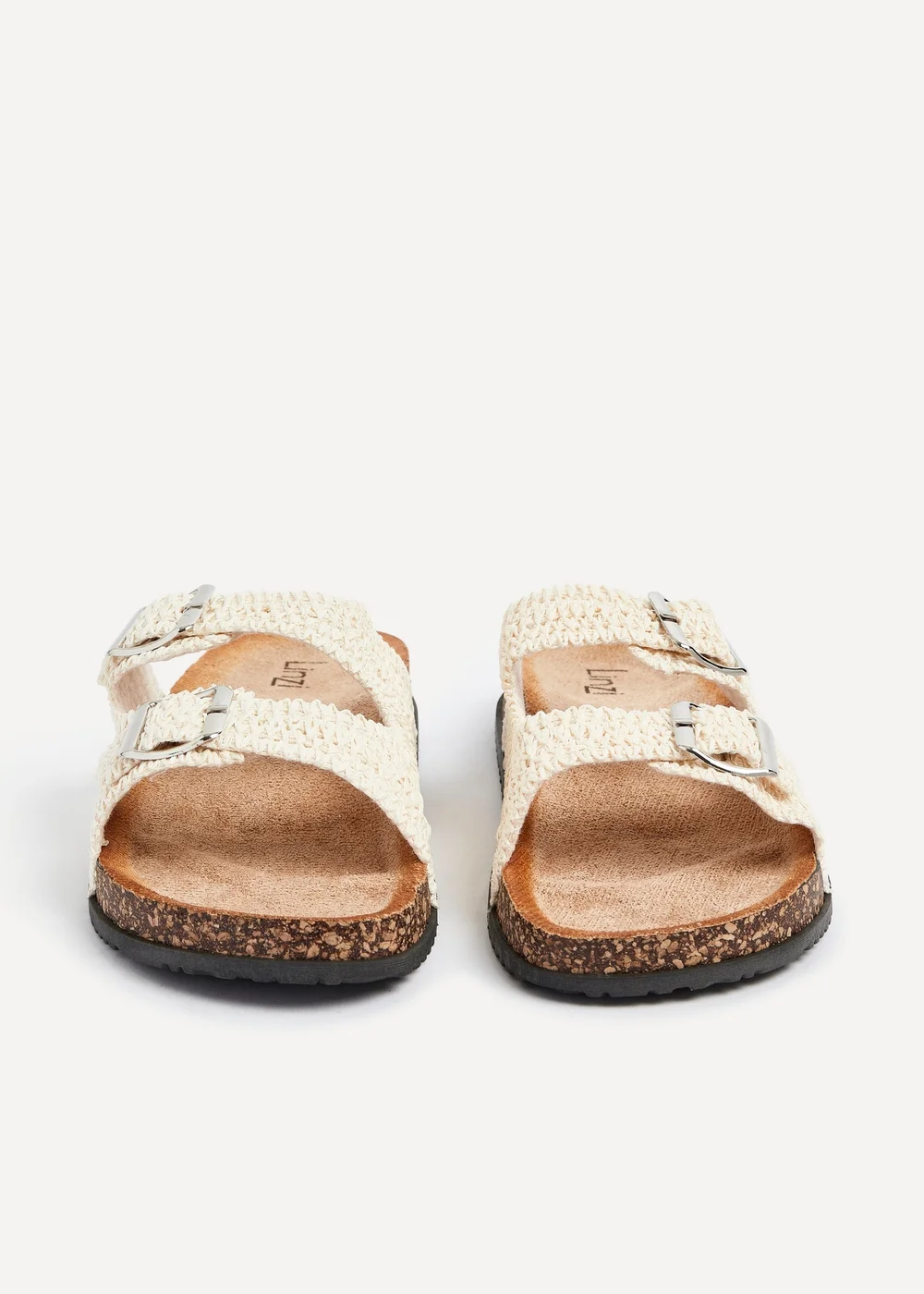 Linzi Brianna Beige Flat Sandals - 4 Image 4