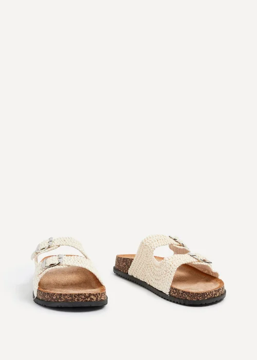 Linzi Brianna Beige Flat Sandals - 4 Image 3