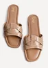Linzi Fletcher Mocha Slider Sandals - 7 Image 4