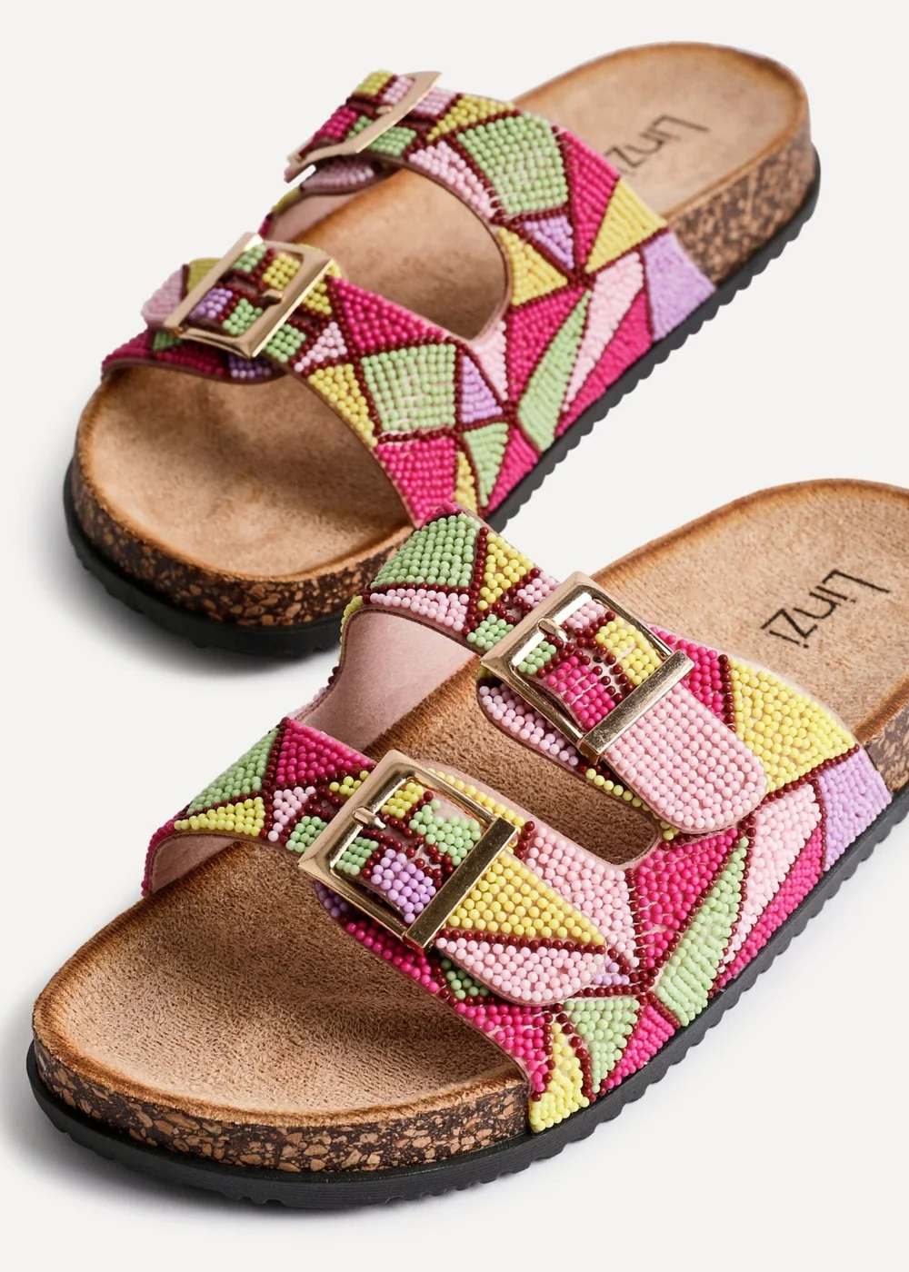 Linzi Gleam Multi Coloured Beaded Sliders - 5 Image 5