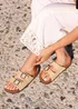 Linzi Brianna Natural Double Buckle Sandals - 3 Image 6