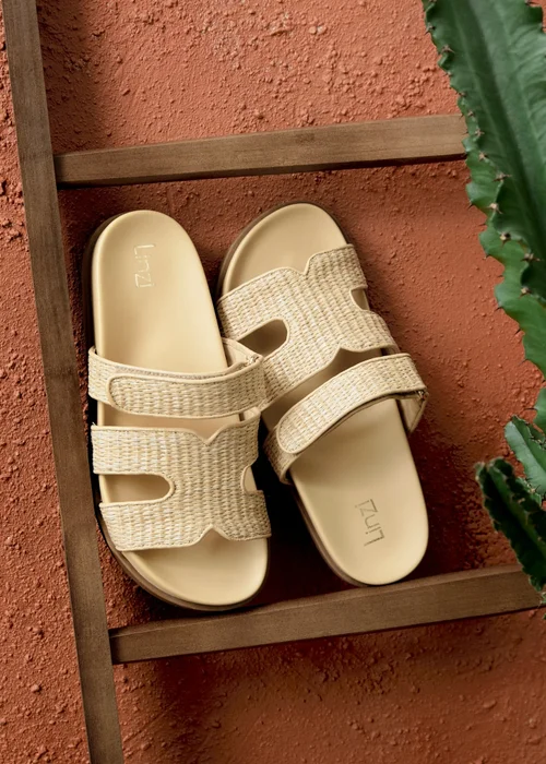 Linzi Avena Natural Flat Sandals - 4 Image 6