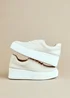 Linzi Harlem Nude Faux Suede and Leather Platform Trainer - Size 7 Image 6