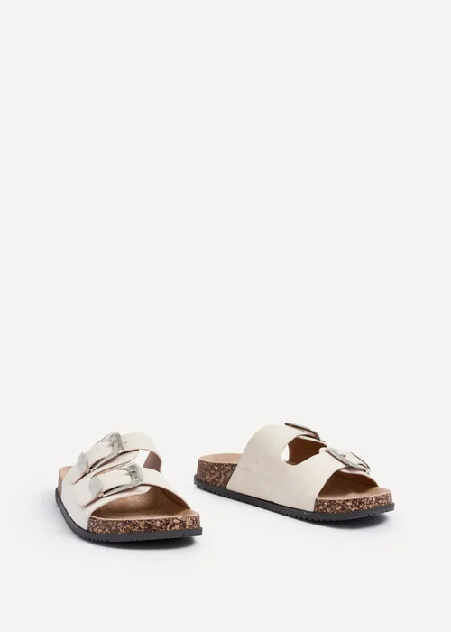 Linzi Marlow Beige Western Buckle Sandals - 5 Image 3