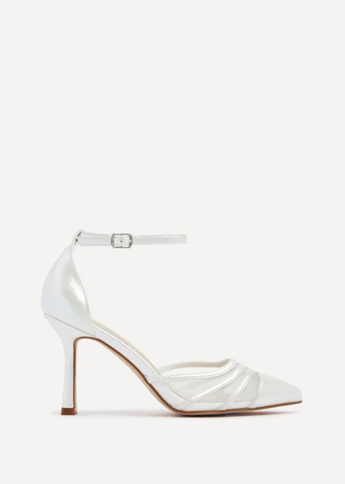 Linzi Rosalind Bridal Ivory Satin Mesh Court Heels - 8 Image 2