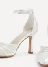 Linzi Rosalind Bridal Ivory Satin Mesh Court Heels - 8 Image 5