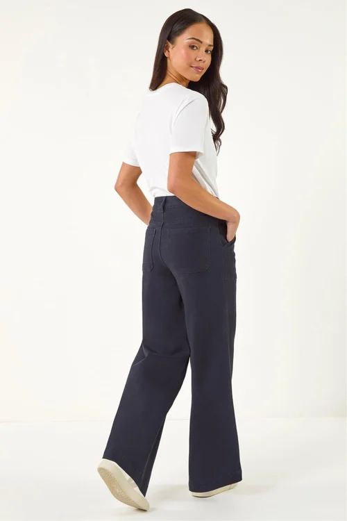Roman Navy Petite Pocket Stretch Jean - 14 Image 1